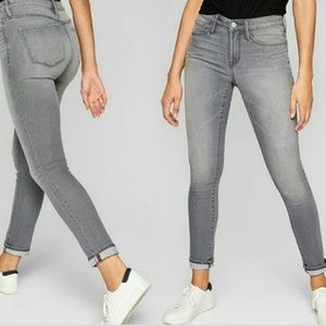 Athleta Sculptek Gray Reflective Cuff Stretch Jean
